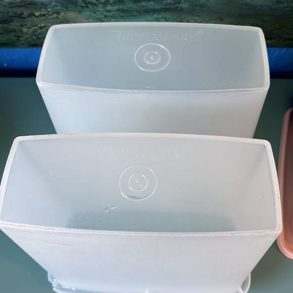 Tupperware Kitchen Two Vintage Tupperware Cereal Rice Flour Storage